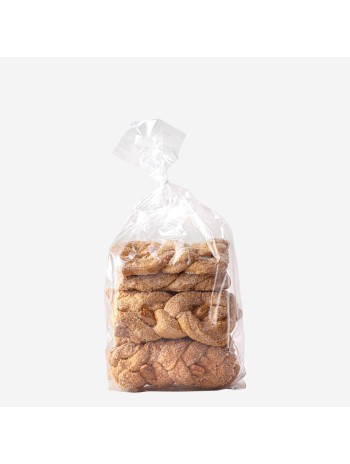 Treccine Zuccherate con Mandorle - Friabili Biscotti Artigianali 250g