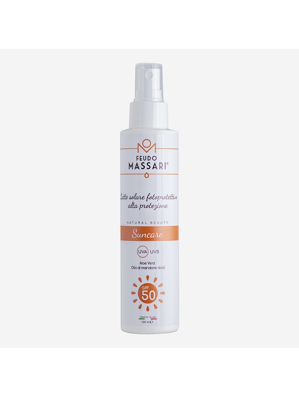 LATTE SOLARE SPRAY FOTOPROTETTIVO ALTA PROTEZIONE A BASE DI ALOE VERA E OLIO DI MANDORLE DOLCI 150 ml